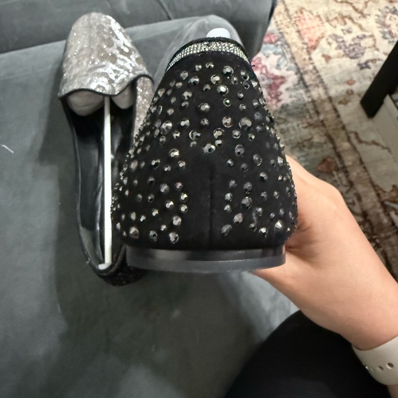 Brian Atwood Shiny Leopard Print Shoes - Picture 7 of 9